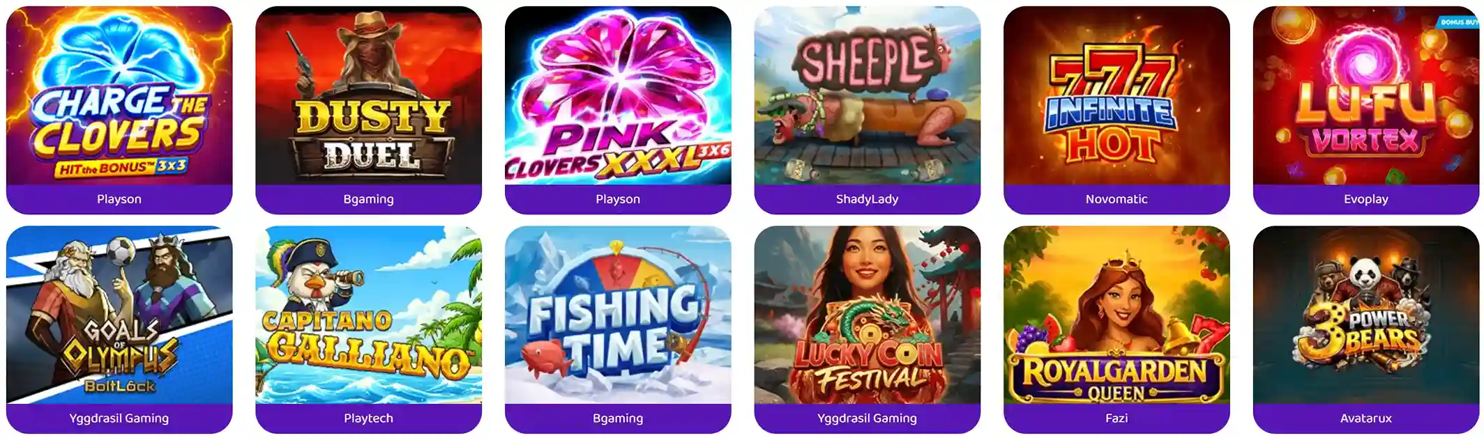 Machines à sous et slots vidéo Simsinos